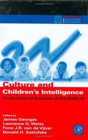 Tapa de Culture and children's intelligence