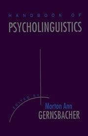 Tapa de Handbook of Psycholinguistics