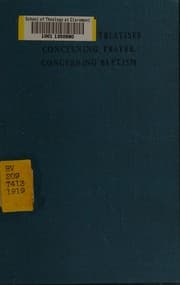Tapa de Tertullian's treatises