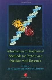 Tapa de Introduction to biophysical methods for protein and nucleic acid research