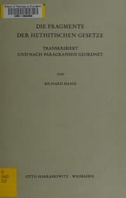 Tapa de Die Fragmente der hethitischen Gesetze