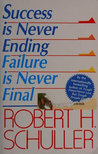 Tapa de Success is never ending failure is never final