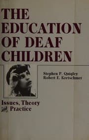 Tapa de The education of deaf children