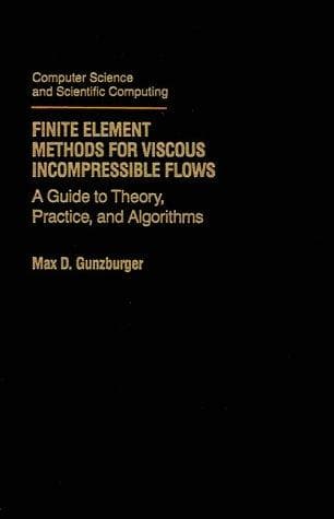 Tapa de Finite element methods for viscous incompressible flows