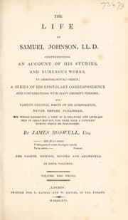 Tapa de The life of Samuel Johnson, L.L.D. Comprehending an account of his studies, and numerous works, in chronological order