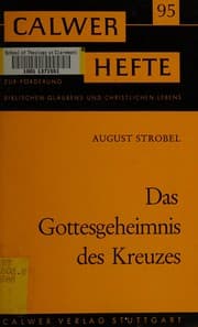 Tapa de Das Gottesgeheimnis des Kreuzes