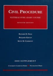 Tapa de Materials for a basic course in civil procedure