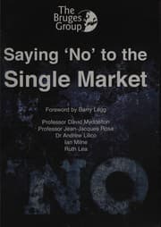 Tapa de Saying 'no' to the single market
