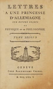 Tapa de Lettres à une princesse d'Allemagne sur divers sujets physique et de philosophie