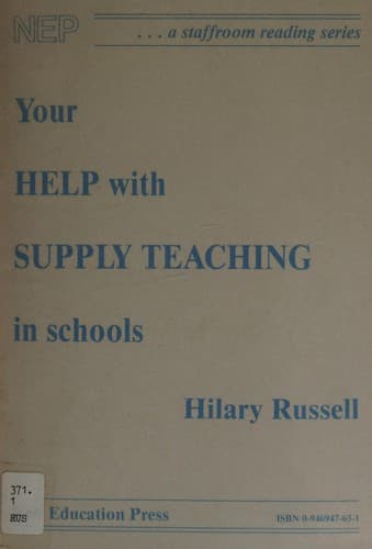 Tapa de Your Help with Supply Teaching