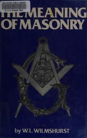 Tapa de The meaning of Masonry