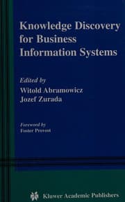 Tapa de Knowledge discovery for business information systems