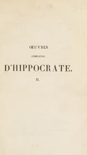 Tapa de Œuvres complètes d'Hippocrate