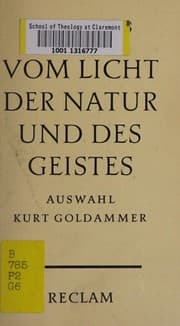 Tapa de Vom Licht der Natur und des Geistes