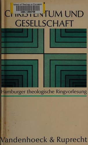 Tapa de Christentum und Gesellschaft