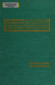 Tapa de Handbook of marital interventions