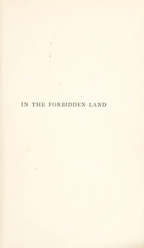Tapa de In the forbidden land