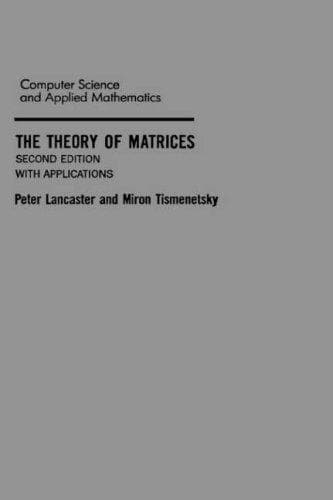 Tapa de Theory of matrices