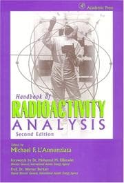 Tapa de Handbook of Radioactivity Analysis