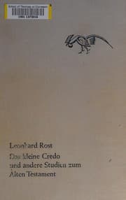 Tapa de Das kleine Credo und andere Studien zum Alten Testament