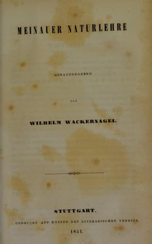 Tapa de Meinauer Naturlehre