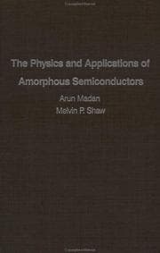 Tapa de The physics and applications of amorphous semiconductors