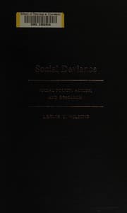 Tapa de Social deviance