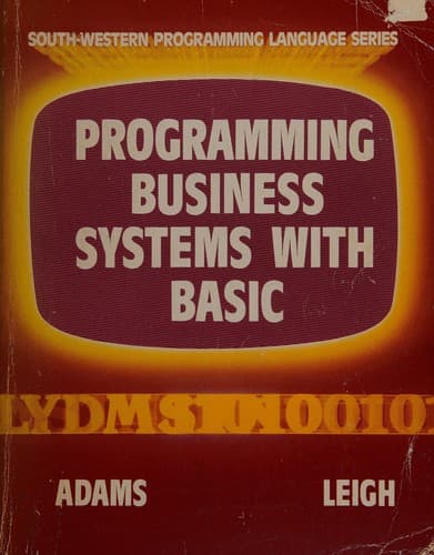 Tapa de Programming business systems with BASIC