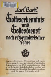 Tapa de Gotteserkenntnis und Gottesdienst nach reformatorischer Lehre