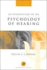 Tapa de An introduction to the psychology of hearing