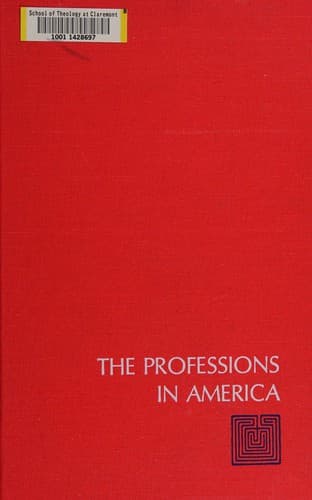 Tapa de The professions in America