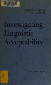 Tapa de Investigating linguistic acceptability