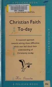 Tapa de Christian faith to-day