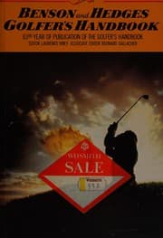 Tapa de Benson and Hedges golfer's handbook