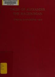 Tapa de Tales of Alexander the Macedonian