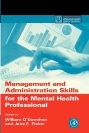 Tapa de Management and administration skills for the mental health professional