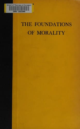 Tapa de The foundations of morality