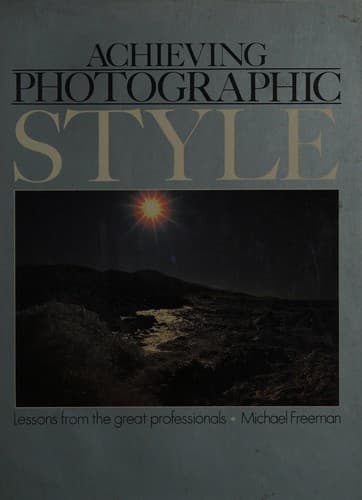 Tapa de Achieving Photographic Style