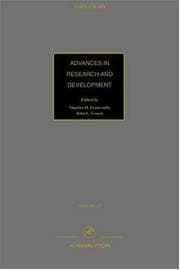 Tapa de Advances in research and development