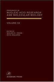 Tapa de Progress in nucleic acid research and molecular biology