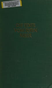 Tapa de Die Texte vom Toten Meer