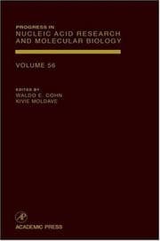 Tapa de Progress in nucleic acid research and molecular biology
