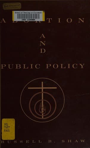 Tapa de Abortion and public policy