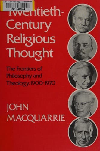 Tapa de Twentieth-century religious thought