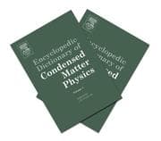 Tapa de Encyclopedic Dictionary of Condensed Matter Physics