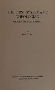 Tapa de The first systematic theologian
