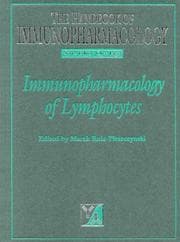Tapa de Immunopharmacology of lymphocytes