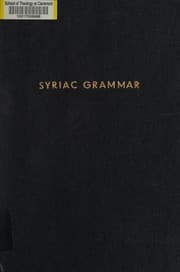 Tapa de Compendious Syriac grammar