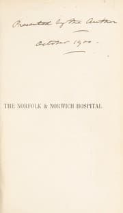 Tapa de The Norfolk & Norwich Hospital, 1770 to 1900