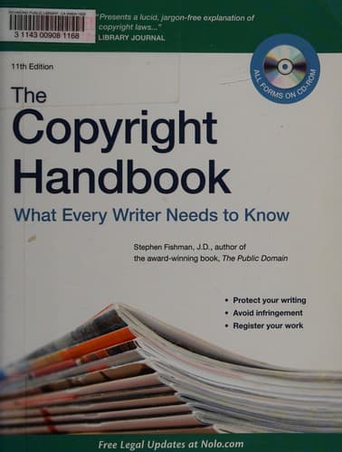 Tapa de The copyright handbook